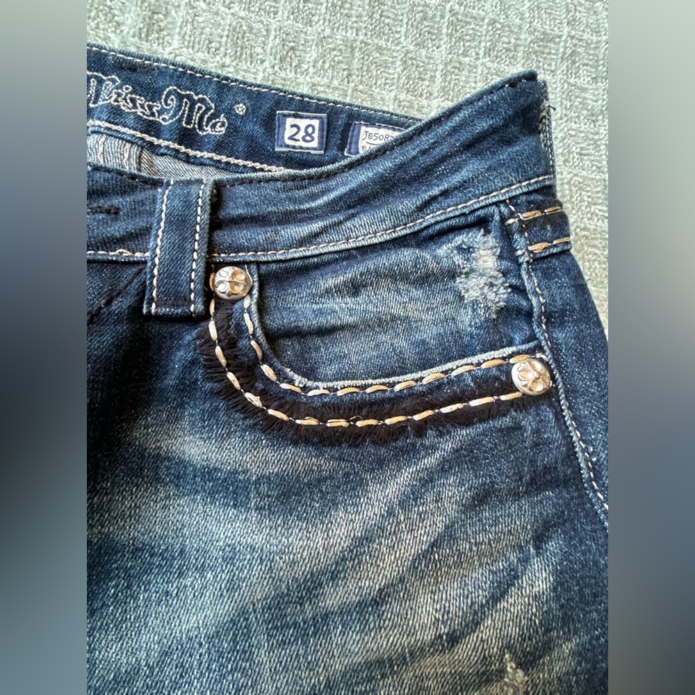 Miss Me Blue Flare & Wide Leg Jeans - Picture 12 of 13